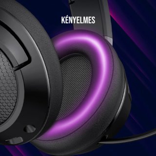 LORGAR Noah 500 Bluetooth Gamer Headset - Fekete