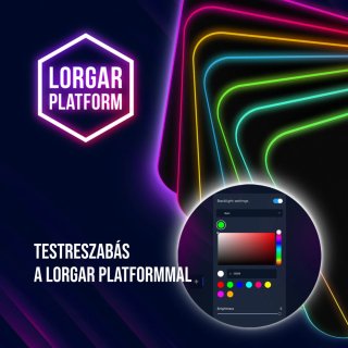 LORGAR Steller 913 egérpad fekete