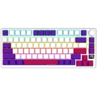 LORGAR KBP7075W Vezeték Nélküli Gamer Billentyűzet -Fehér