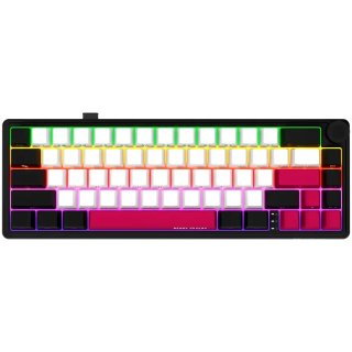 LORGAR KBP70MW, Vezetéknélküli 65% Mechanikus Gamer Pro Billentyűzet - Fekete-Piros