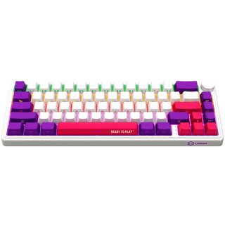 LORGAR KBP70MW, Vezetéknélküli 65% Mechanikus Gamer Pro Billentyűzet - Fehér