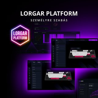 LORGAR KBP70 TKL vezeték nélküli billentyűzet, RGB világítás, angol kiosztás, bézs