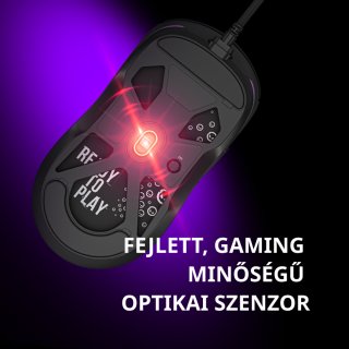 LORGAR MSA10 Vezetékes Gamer Egér - Fekete