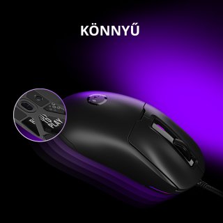 LORGAR MSA10 Vezetékes Gamer Egér - Fekete