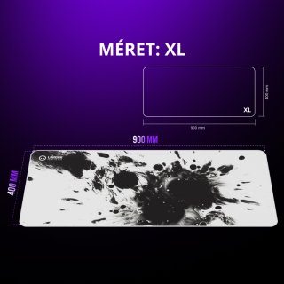 LORGAR MPA14XL Gamer Egérpad - XL - Fehér