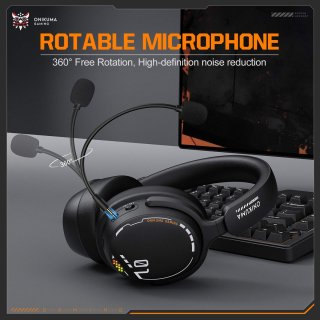 Onikuma GT886 3-Mode vezeték nélküli gamer headset, fekete