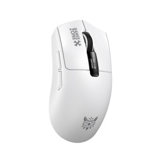 ONIKUMA DM10 Tri-Mode gamer egér + mágneses RGB töltődokkoló - Fehér