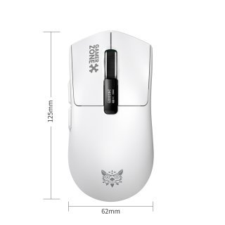 ONIKUMA DM10 Tri-Mode gamer egér + mágneses RGB töltődokkoló - Fehér