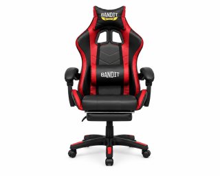 BANDIT Inferno V2 Lábtartós Gamer szék Fekete/Piros