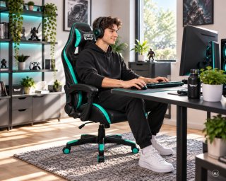 BANDIT Nova Gamer szék Fekete/Menta