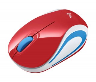 Logitech Wireless Mini Mouse M187 - Piros