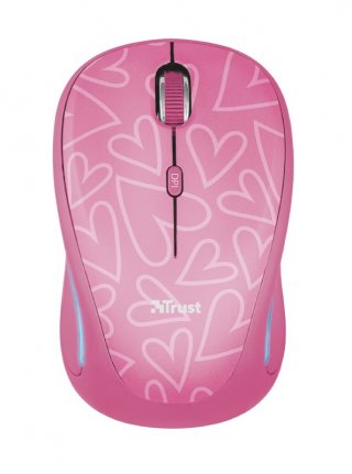 Trust Yvi FX Wireless Mouse vezeték nélküli pink egér