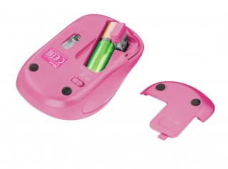 Trust Yvi FX Wireless Mouse vezeték nélküli pink egér