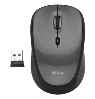 Trust Yvi Wireless Mouse vezeték nélküli fekete egér