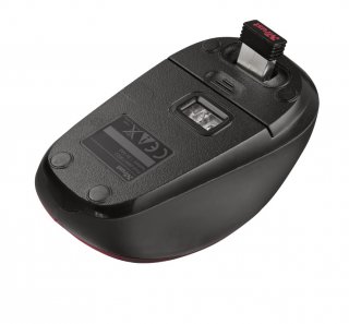 Trust Yvi Wireless Mouse vezeték nélküli piros egér