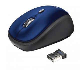 Trust Yvi Wireless Mouse vezeték nélküli kék egér
