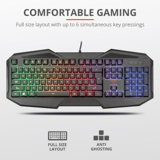 Trust GXT 830-RW Avonn Gaming Keyboard (HU)