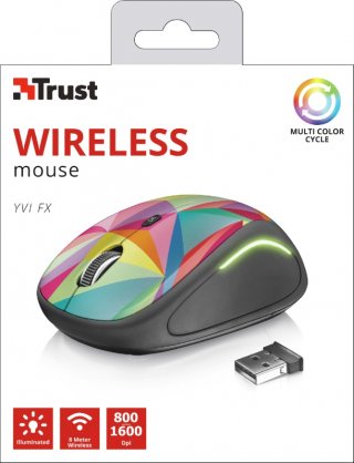 Trust Yvi FX Wireless Mouse geometrics vezeték nélküli egér