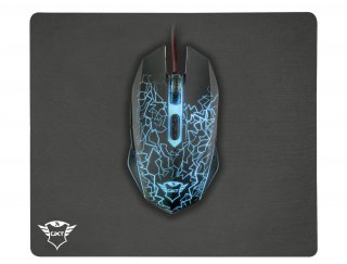 Trust Gaming GXT 783 IZZA gaming optikai egér + egérpad