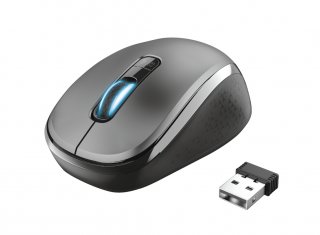 Trust Yvi Dual-Mode Wireless Mouse vezeték nélküli fekete egér