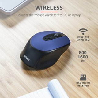 Trust Zaya Rechargeable Wireless Mouse - Kék