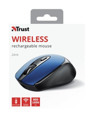 Trust Zaya Rechargeable Wireless Mouse - Kék