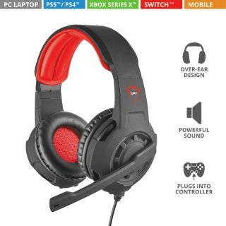 Trust GXT310 Radius Gamer fejhallgató - fekete