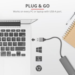 Trust HALYX 4-PORT USB3.2 hub