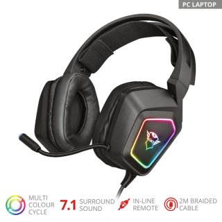 Trust GXT450 Blizz RGB 7.1 Surround Gamer fejhallgató - fekete