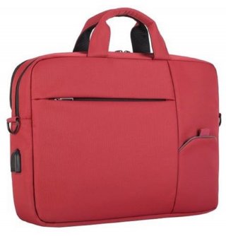 TOO 15,6" USB portos piros notebook táska