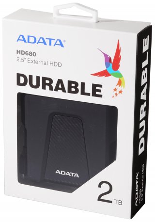 ADATA HD680 2,5" 2TB USB3.2 ütésálló fekete külső winchester