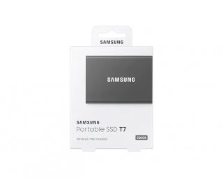 Samsung T7 szürke külső SSD 500GB USB 3.2