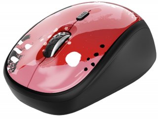 Trust Yvi Wireless Mouse vezeték nélküli egér - Red Brush