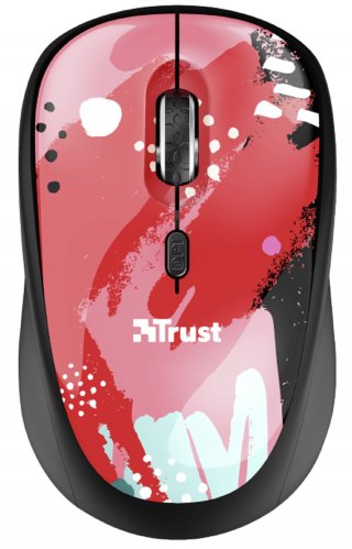 Trust Yvi Wireless Mouse vezeték nélküli egér - Red Brush
