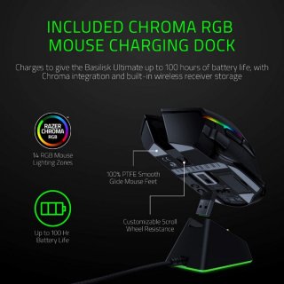 Razer Basilisk Ultimate gaming egér és dokkoló