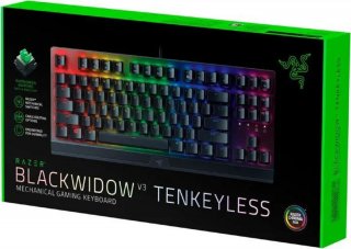 Razer BlackWidow V3 Tenkeyless Green Switch gaming billentyűzet - US