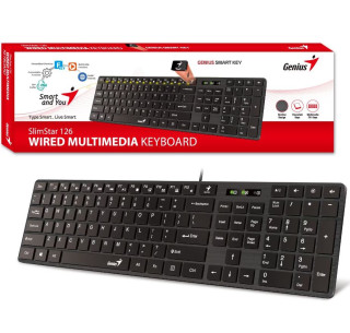 Genius Slimstar 126 USB fekete billentyűzet