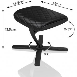 Noblechairs Icon lábtartó Fekete