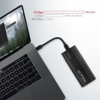 Axagon EEM2-GTO Type-C 3.2 NVMe M.2 SSD 10Gbit/s külső ház