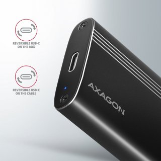 Axagon EEM2-GTO Type-C 3.2 NVMe M.2 SSD 10Gbit/s külső ház