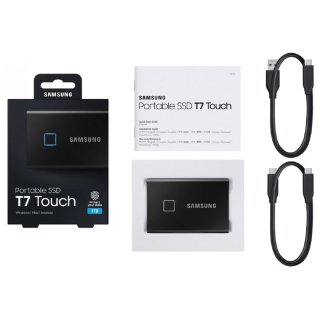 Samsung T7 Fekete külső SSD 1000GB USB 3.2