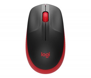 Logitech Wireless Mouse M190 - Piros