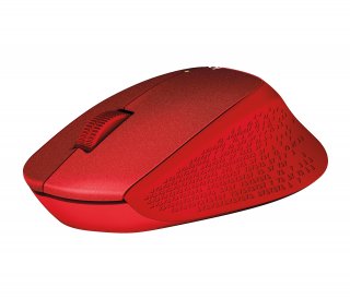 Logitech M330 Silent Plus vezeték nélküli egér - Piros