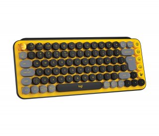 Logitech POP Keys Wireless Mechanical Keyboard With Emoji Keys - BLAST YELLOW INTNL (US)