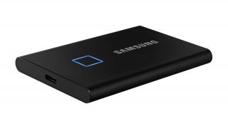 Samsung T7 Touch 2000GB USB 3.2 ujjlenyomatolvasós külső SSD - ezüst