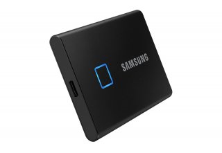 Samsung T7 Touch 2000GB USB 3.2 ujjlenyomatolvasós külső SSD - ezüst