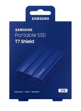 Samsung T7 Shield 2000GB USB 3.2 külső SSD - kék