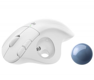 Logitech Ergo M575 Vezeték nélküli hanyattegér - piszkosfehér