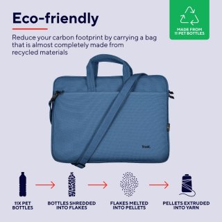 Trust Bologna Slim Eco 16" notebook táska - Kék