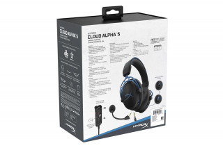 HyperX Cloud Alpha S - Kék/Fekete - Gaming Fejhallgató